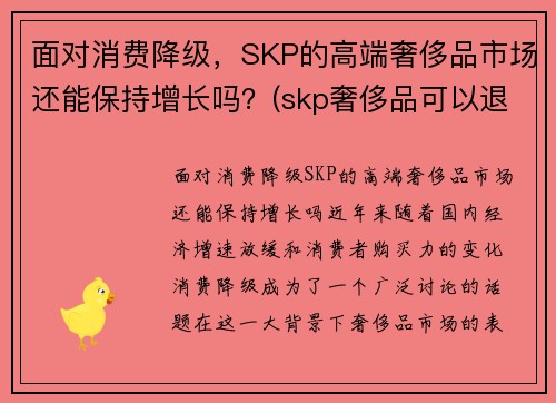 面对消费降级，SKP的高端奢侈品市场还能保持增长吗？(skp奢侈品可以退货吗)